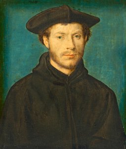 Férfi portréja, c. 1536-40 (olaj, dió)